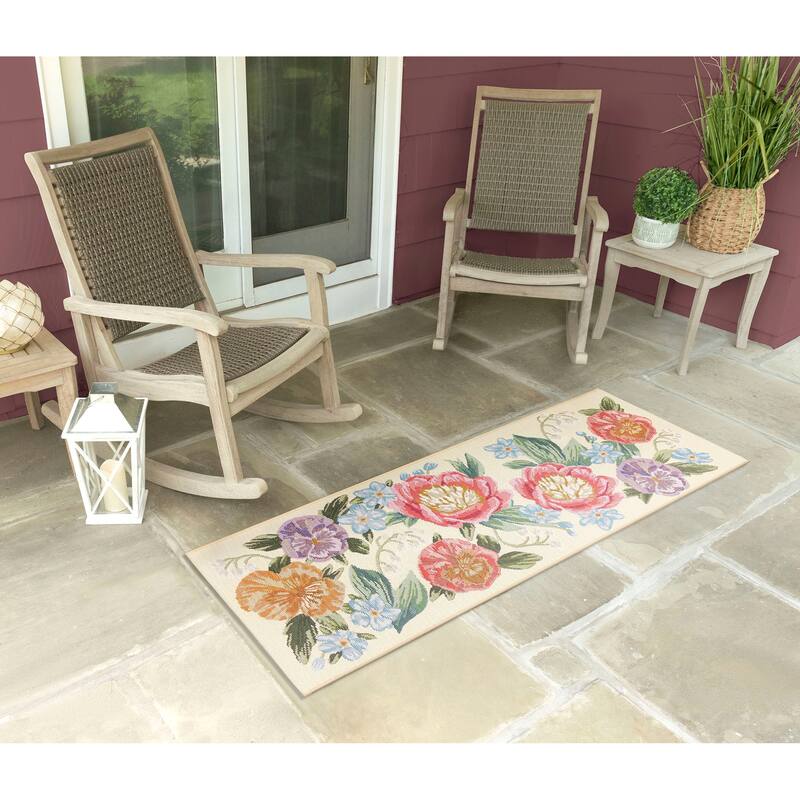 Liora Manne Esencia Secret Garden Indoor/Outdoor Mat