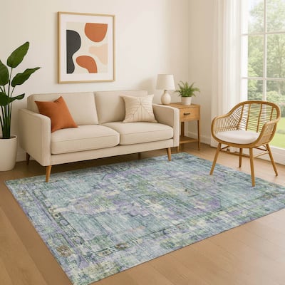 Premium Washable Super Soft Vintage Traditional Mayfield Rug