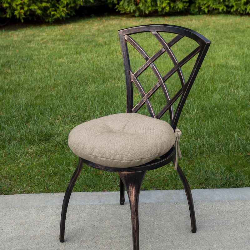 Klear Vu 15" Wellfleet Bay Outdoor Round Chair Cushion Set