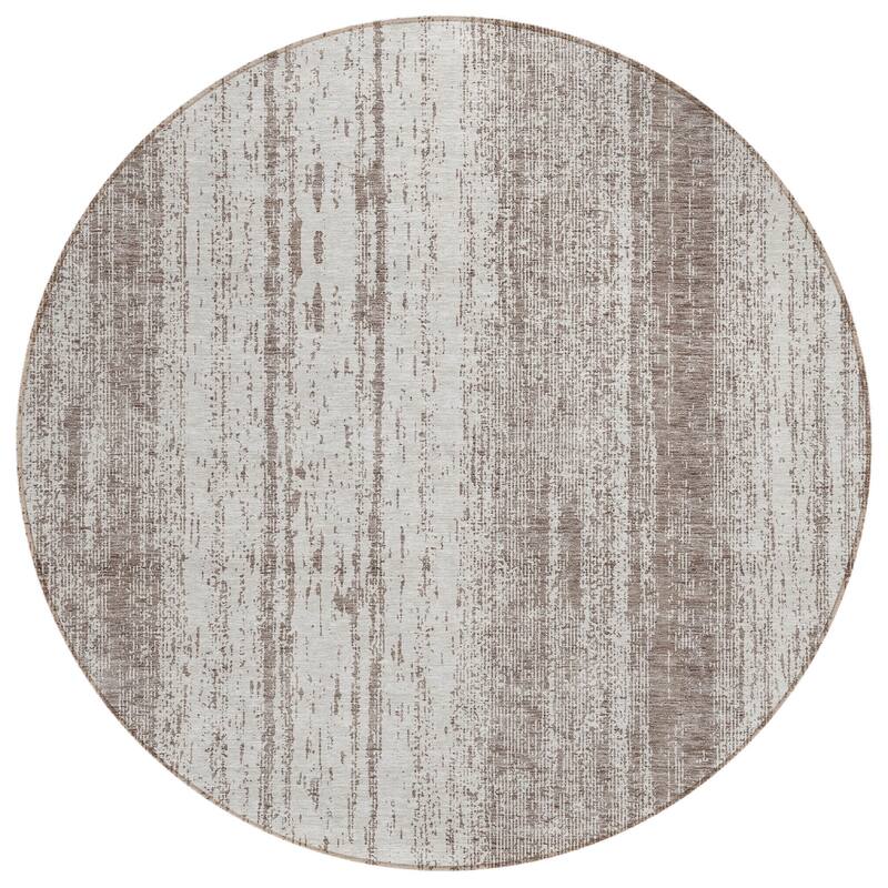 HomeRoots Striped Transitional Rectangle Outdoor Rug
