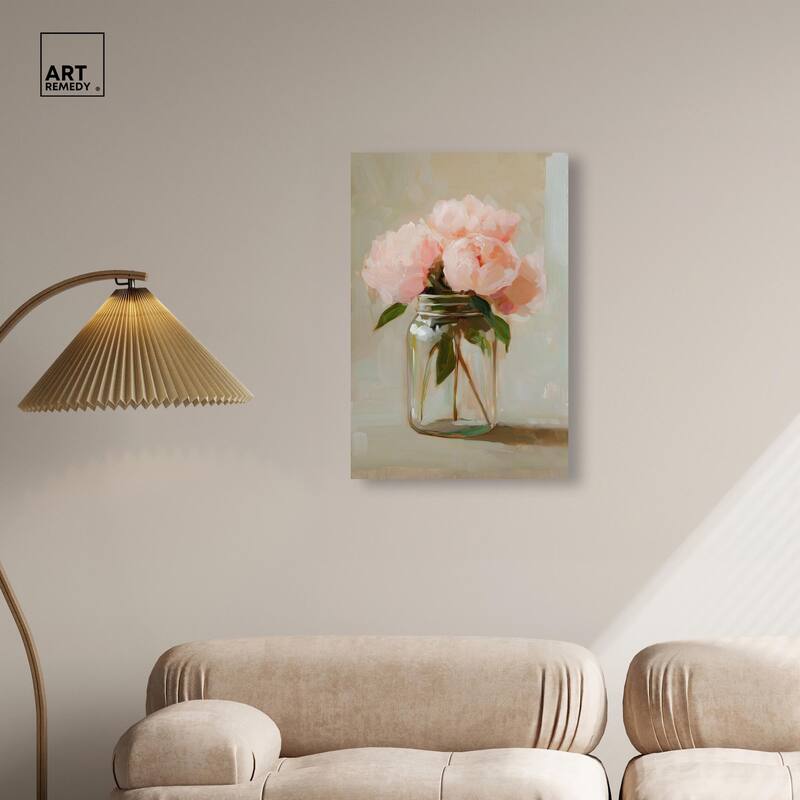 Jar of Petals Canvas by Art Remedy, Gallery Wrapped