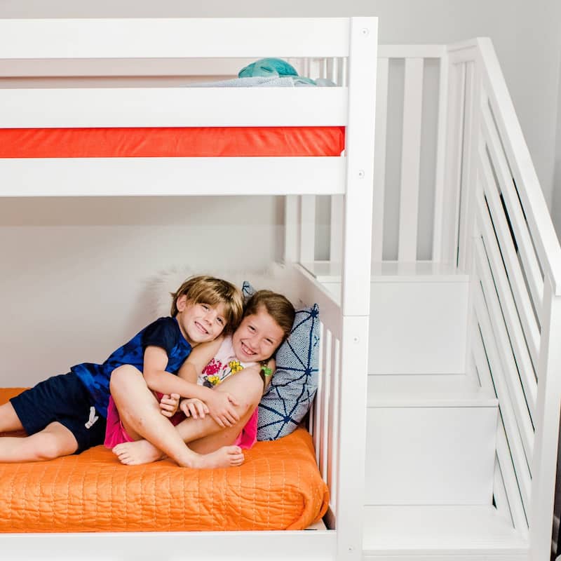 Max and Lily Twin over Twin Staircase Bunk