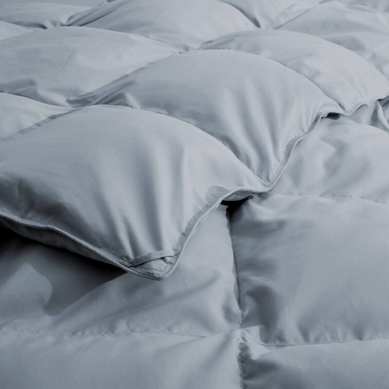 All Season Lightweight & Medium Weight White Goose Feather Down Comforter Duvet Insert