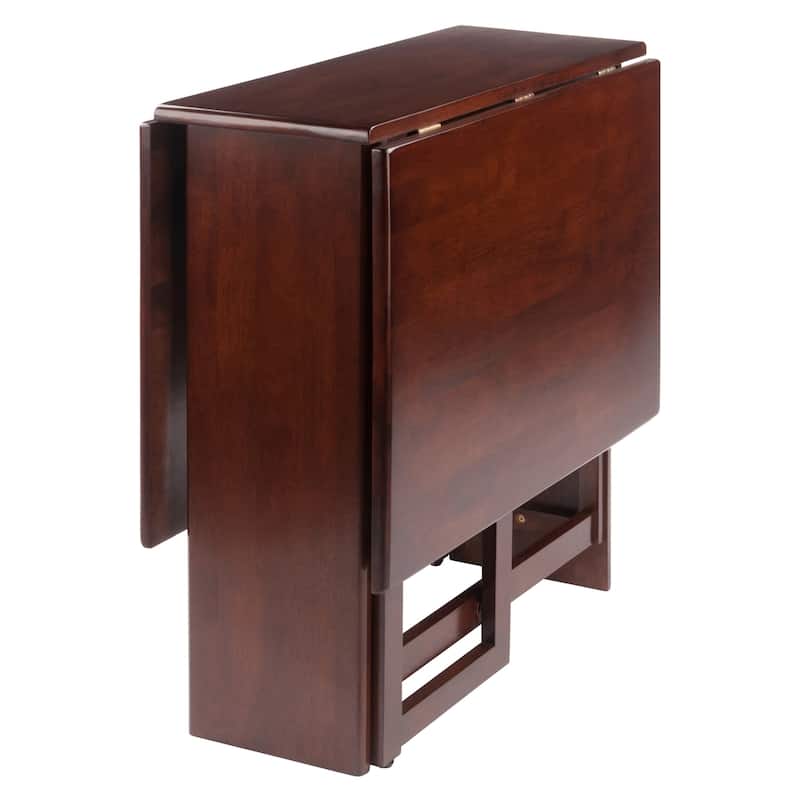 Double Drop Leaf Dining Table, Walnut - 47.24 x 29.92 x 29.53 inches