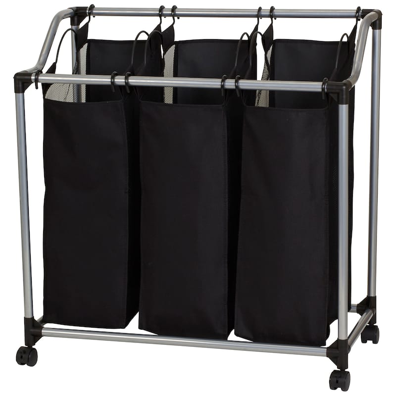 Household Essentials 3-bag Laundry Clothes Hamper Sorter