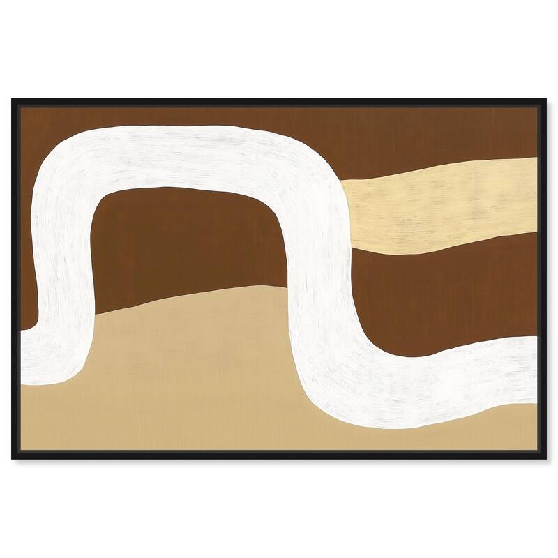 Minimal Wavy II Canvas by Art Remedy - Black - 45" x 30"