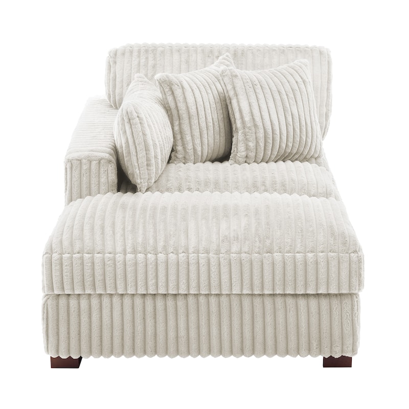 Modern Indoor Chaise Lounge Couch with Pillows