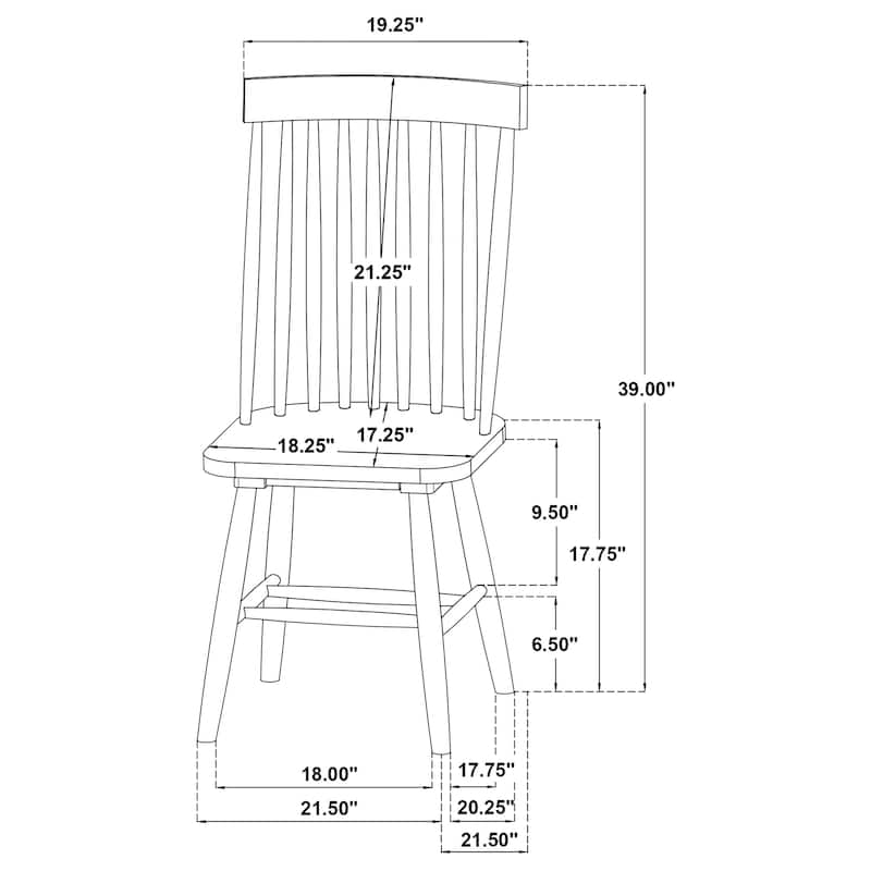 Andrews 5-piece Round Wood Dining Room Table Set