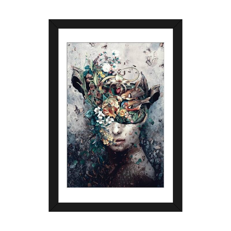 iCanvas "Source Of Life" by Riza Peker - Black - 32x24x1
