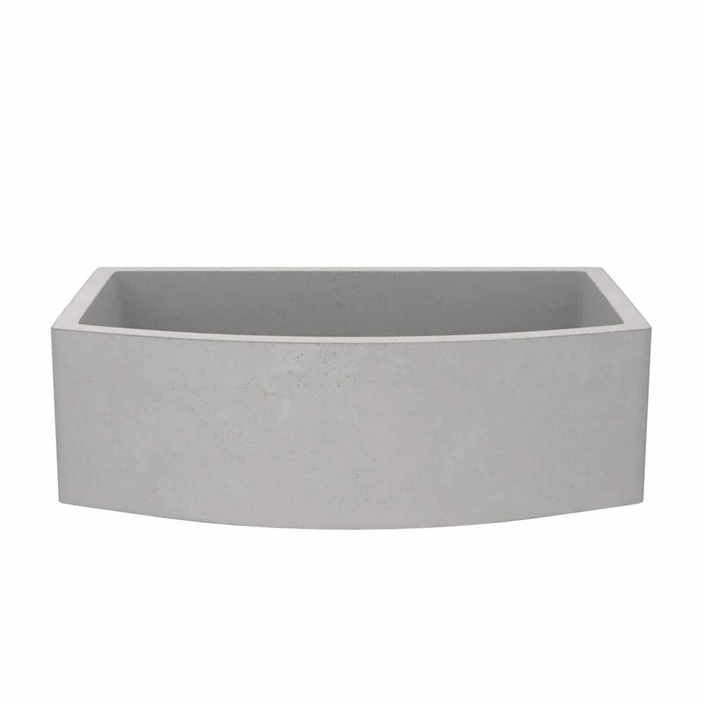 Farmhouse Quartet 33-inch NativeStone Curved Kitchen Sink - 33" x 20.5" x 10.25"