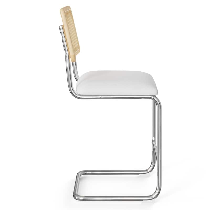Hayward Cane Back Fabric Counter Height Stool (Set of 2)