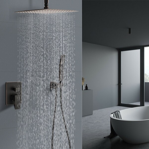 YASINU 2 Function Ceiling Mounted Square Rainfall Shower
