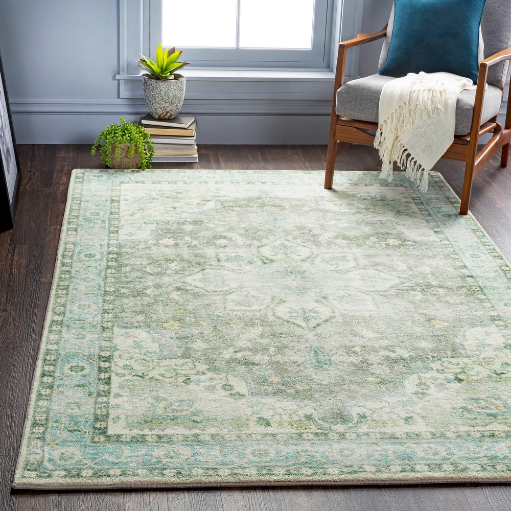 Livabliss Edouart Vintage Medallion Printed Area Rug