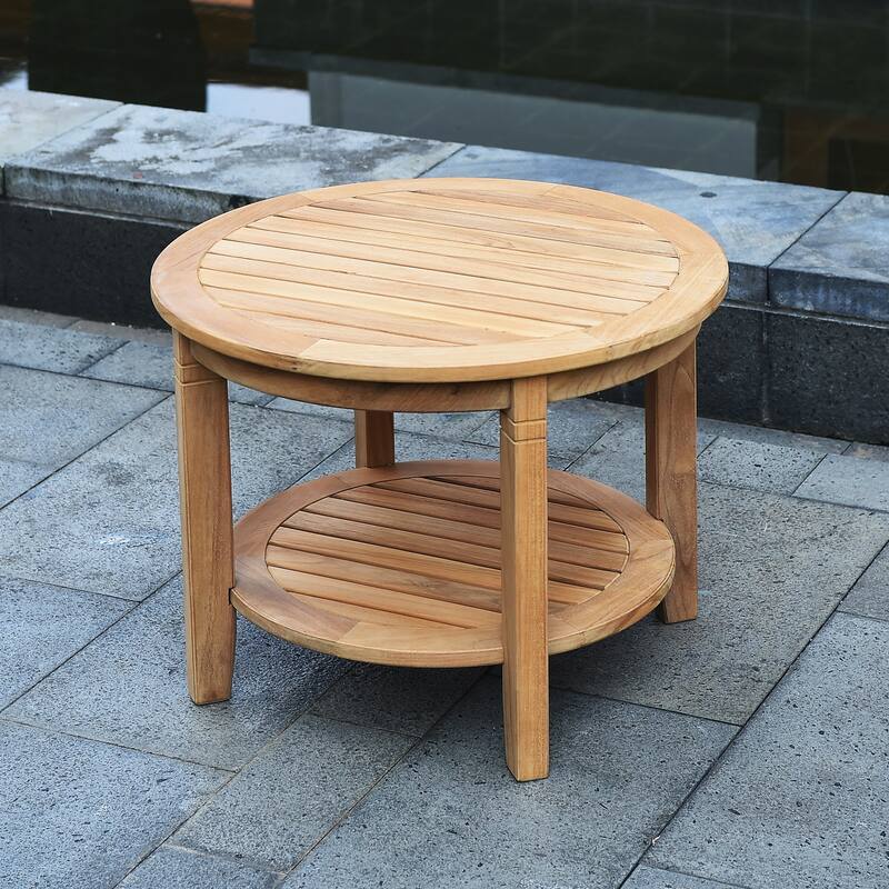 Cambridge Casual Sherwood Teak Patio Side Table