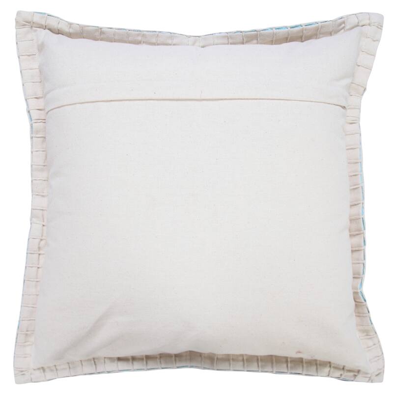 Hachita Set of 2 Coastal Blue Cotton Throw Pillow Covers, 20" x 20", 2 PCS (Covers Only) by Sevita
