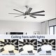 preview thumbnail 7 of 67, 52" Noiseless Ceiling Fan with Integrated LED Light Blades Reversible and Remote Control, Smart Optional