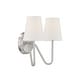 preview thumbnail 11 of 10, Meridian M90055 2 Light 11" Tall Wall Sconce