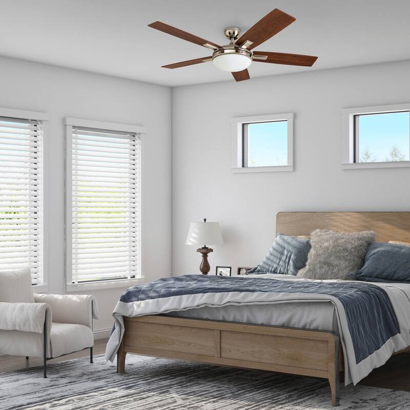 Copper Grove Garff 52-inch Brushed Nickel Ceiling Fan with Remote