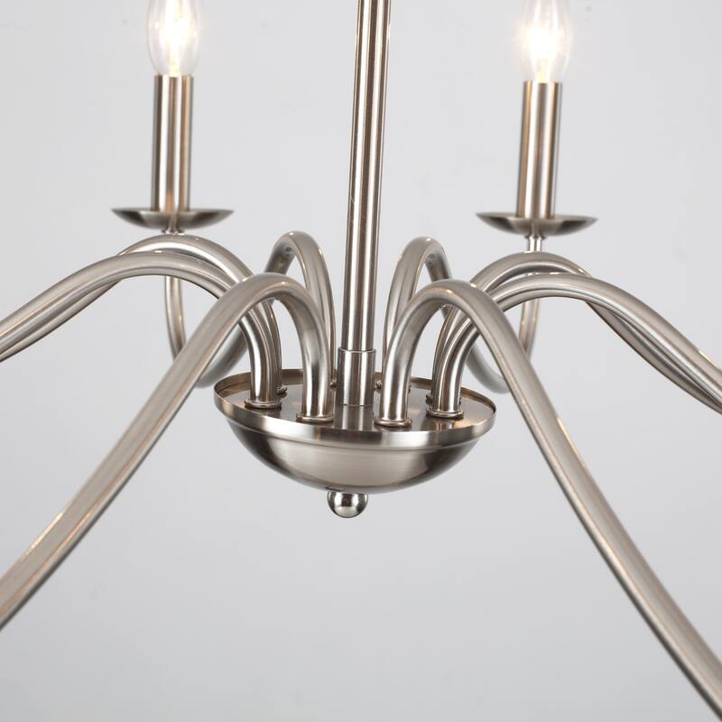 8-Light Farmhouse Candle Chandelier for Bedroom, Kitchen, Living Room and Foyer