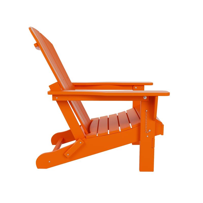 POLYTRENDS Laguna Folding Poly Eco-Friendly All Weather Outdoor Adirondack Chair