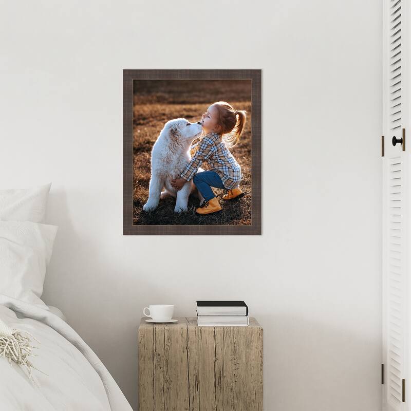 Whiskey Brown Rustic Framed Picture Frame, Photo Frame