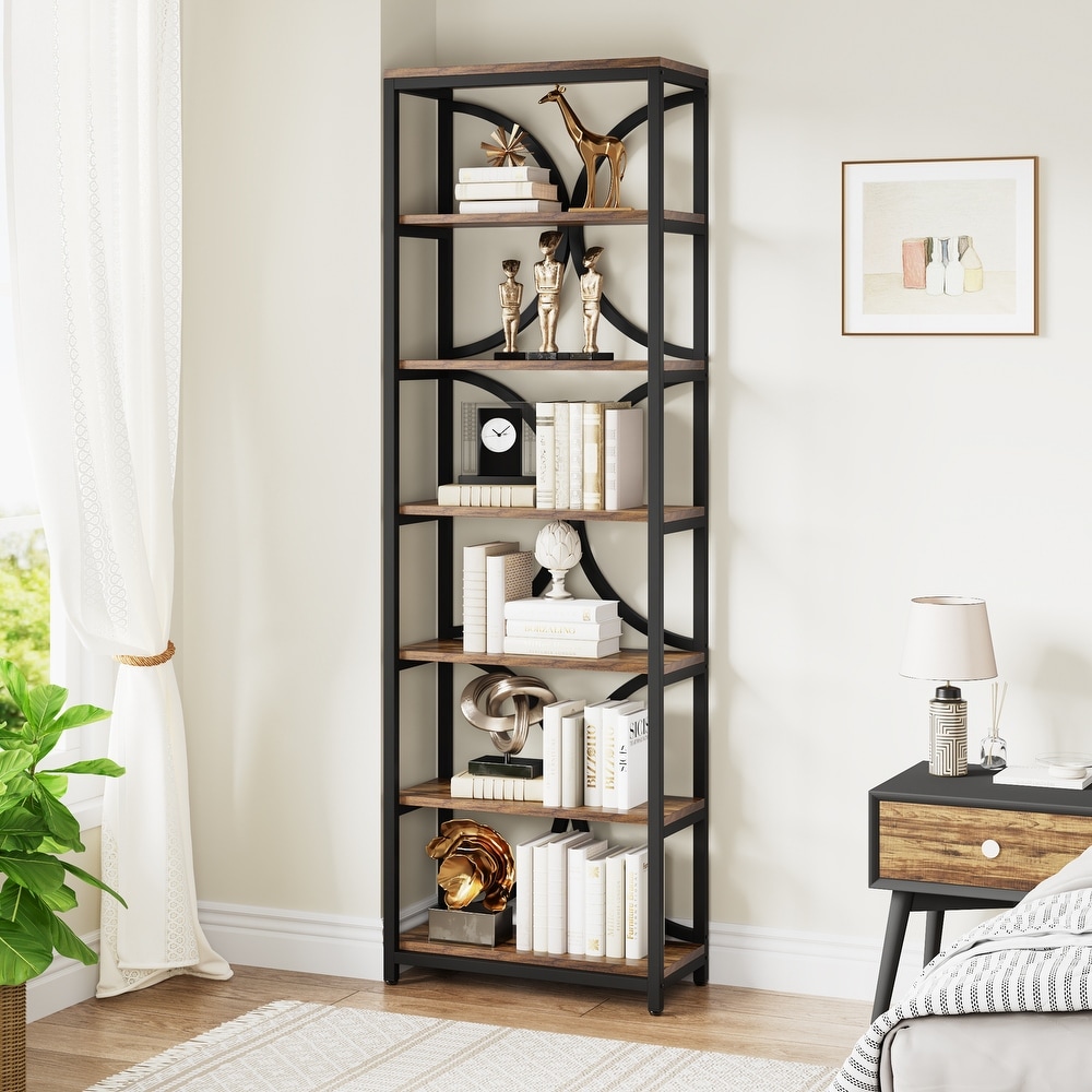 Narrow chunky wood shelf for living room, home office, small display and  storage, for collections, books