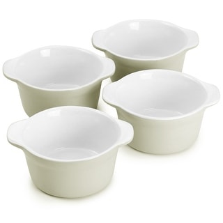 Martha Stewart Everyday 4 Inch Stoneware Ramekin 4 Piece Set in Grey ...