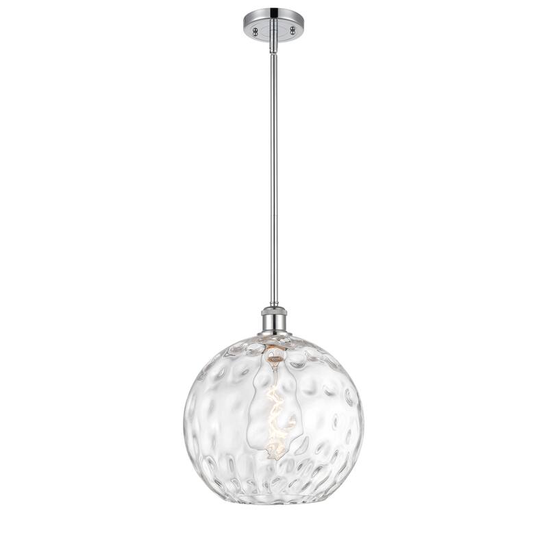 Innovations Lighting Athens Water Glass 1 Light 12" Mini Pendant - Polished Chrome