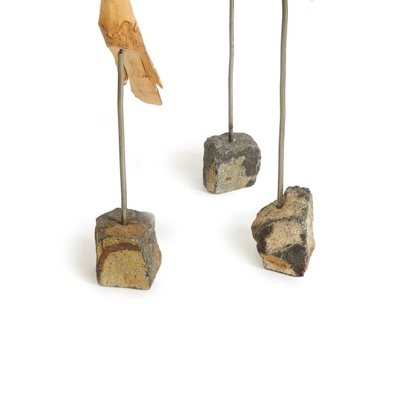 The Flock, Set Of 3 Natural