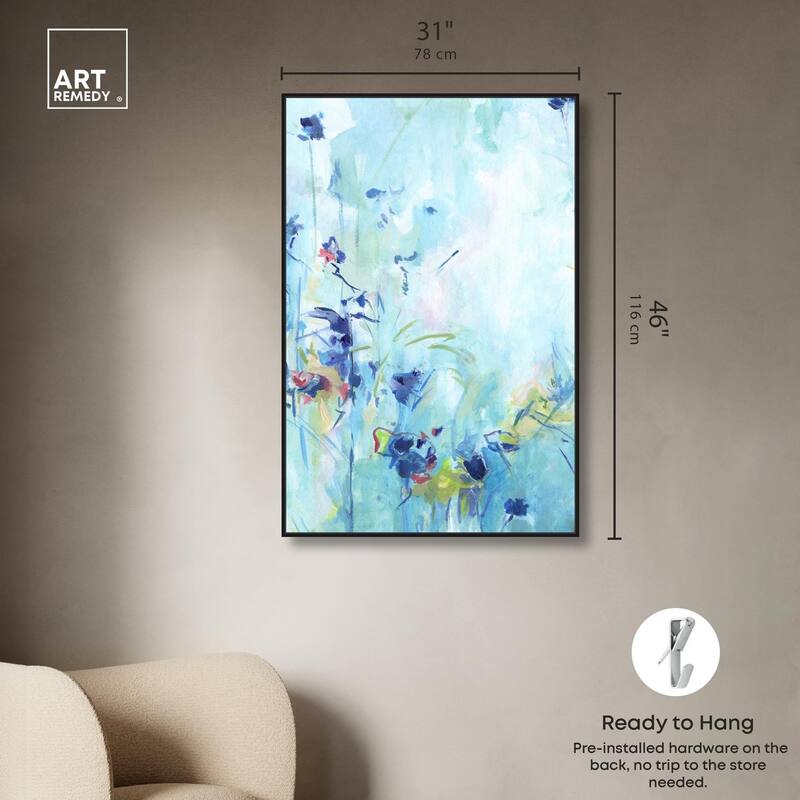 Heavenly Blue I Canvas by Art Remedy