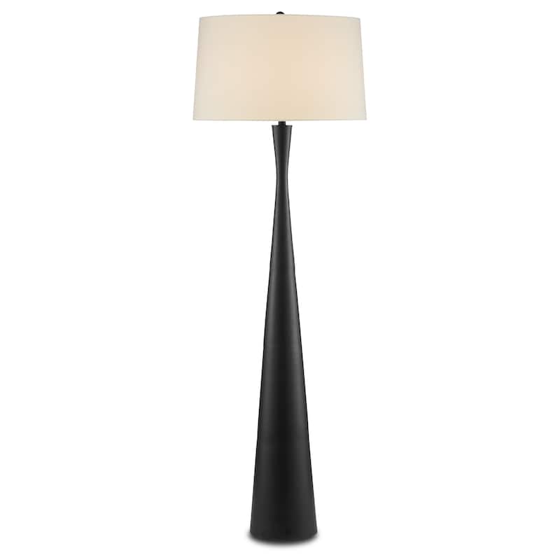 Currey & Company Montenegro Black Floor Lamp - 73"h x 24"dia. - 73"h x 24"dia.