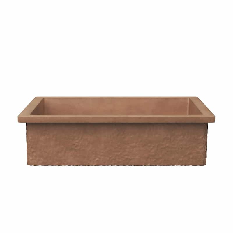 Native Trails NSL2116 NativeStone 21" Rectangular Concrete Undermount