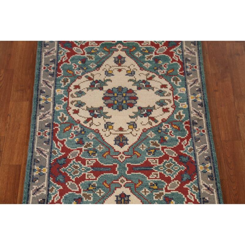 Heriz Serapi Indian Runner Rug Handmade Wool Carpet - 2'7" x 8'0"