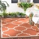 preview thumbnail 16 of 100, SAFAVIEH Courtyard Maryanne Indoor/ Outdoor Waterproof Patio Backyard Rug 2'7" x 5' - Terracotta