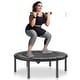 preview thumbnail 5 of 40, Foldable Mini Trampoline, Fitness Rebounder, Stable & Quiet Trampoline for Adults Indoor/Garden Workout 36 Inch, Bands, no handlebar