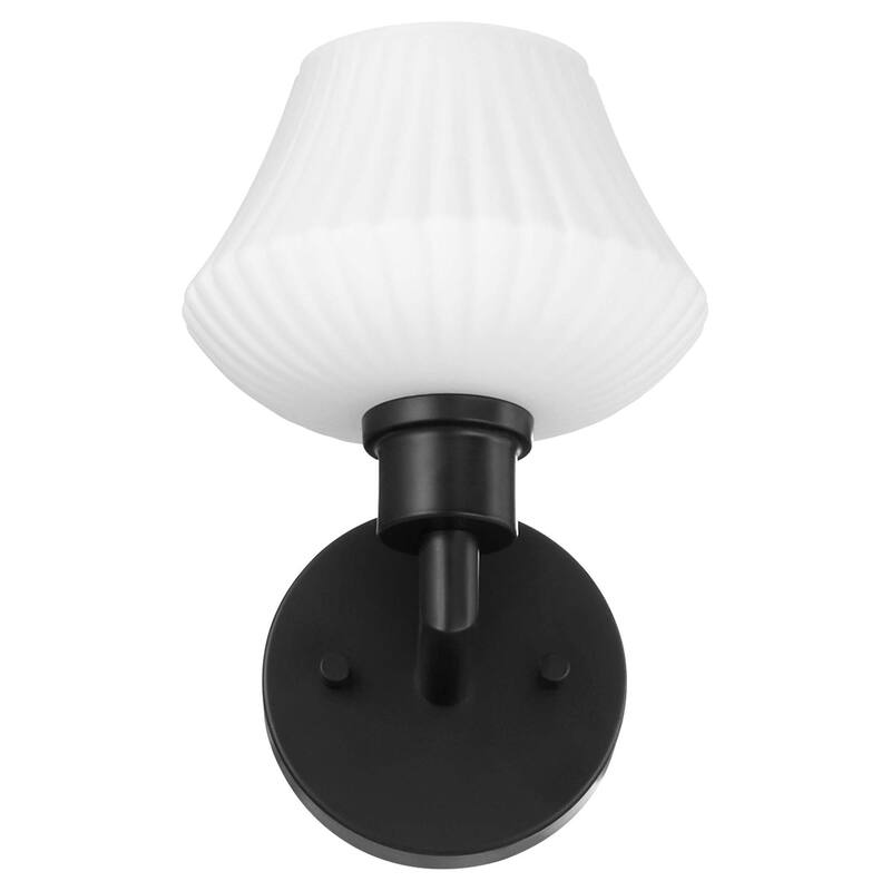 Quorum International 5221-1 Providence 10" Tall Bathroom Sconce - Matte Black