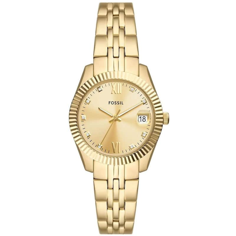 Fossil Women's Scarlette Gold Dial Watch - ES5338 - 6 (36)