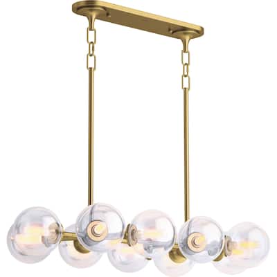 Kohler Lighting 31766-CH10 Bellera 10 Light 38" Wide Linear Chandelier