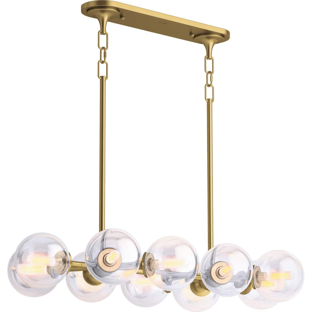 Kohler Lighting 31766-CH10 Bellera 10 Light 38" Wide Linear Chandelier