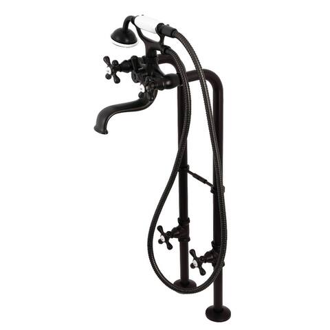 Kingston Brass Freestanding Clawfoot Tub Faucet Package with Supply Line