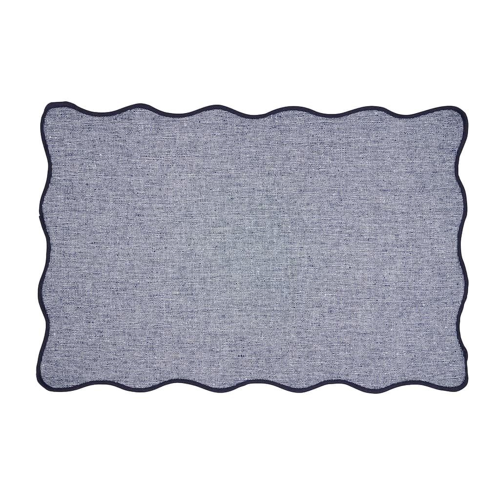 Eco Scallop Border Placemat (Set of 4) - 13"x19"