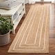 preview thumbnail 3 of 10, SAFAVIEH Handmade Natural Fiber Nelke Farmhouse Border Jute Rug