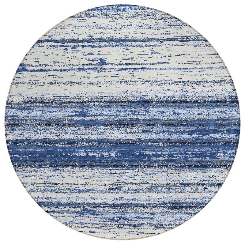HomeRoots Striped Transitional Rectangle Outdoor Rug
