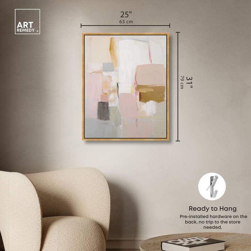 Apricot Cream I Canvas by Art Remedy