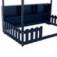 preview thumbnail 17 of 34, Floor Bed Twin Size House Bed Wood House Bed Frame with Storage Bookshelf and Guardrails, Storage Bed for Kids