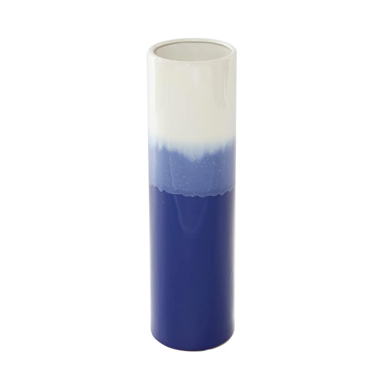 Ceramic Ombre Vase - Blue - Roche River Decor - 5"W x 5"L x 17"H