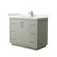 Option Light Green / White Quartz Top / Brushed Nickel