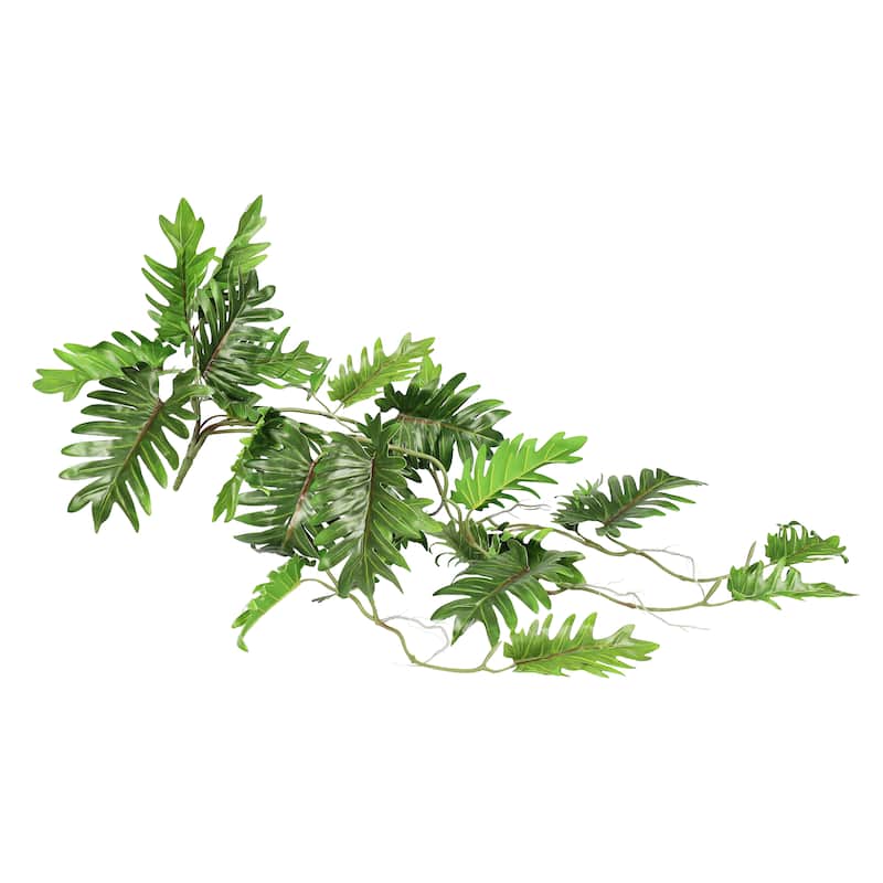 Artificial Selloum Philodendron Leaf Vine Hanging Plant Greenery Foliage Bush 36in - 36" L x 12" W x 6" DP