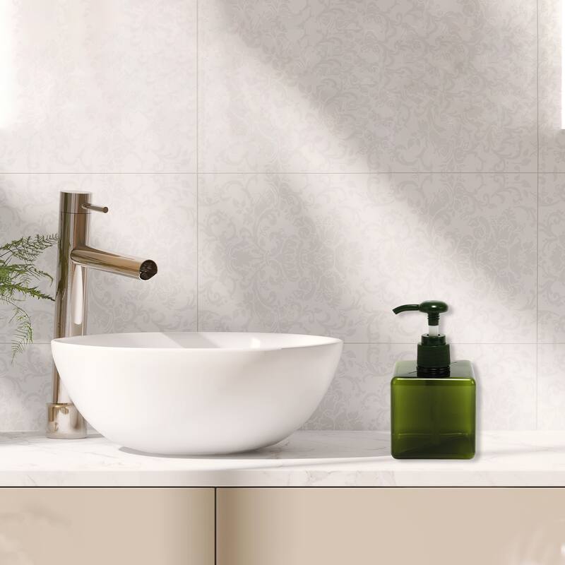 Square Simple Soap Pump Dispenser for Bathroom Laundry Rooms - Green - 250ml