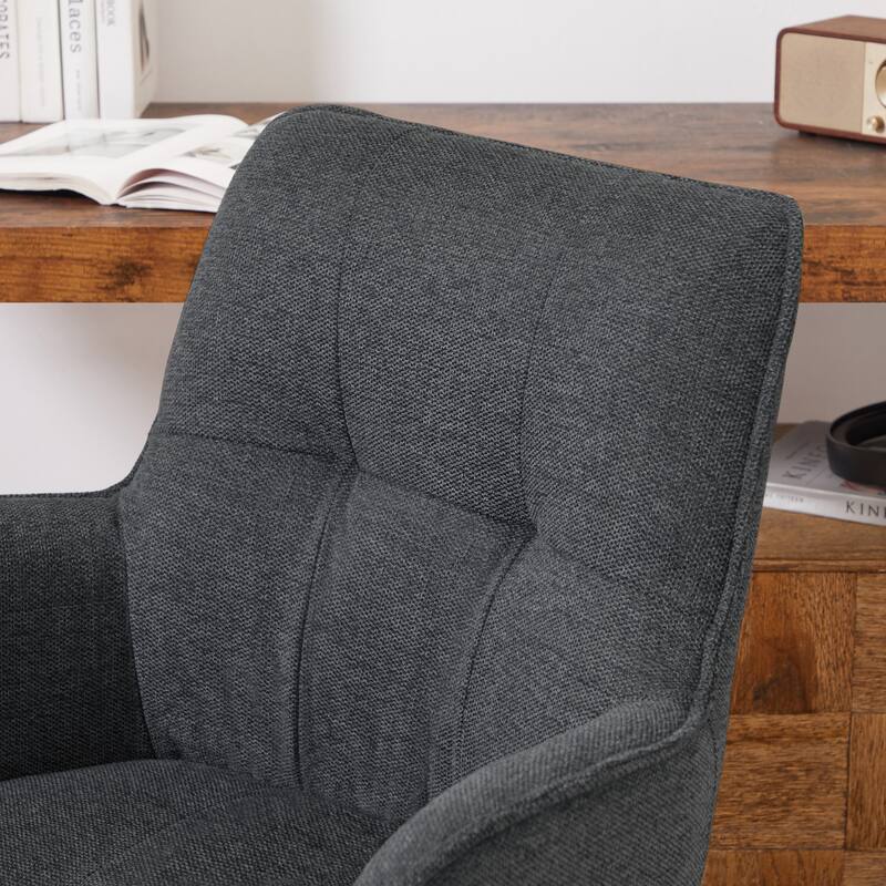 Art Leon Swivel Wood Accent Arm Chair